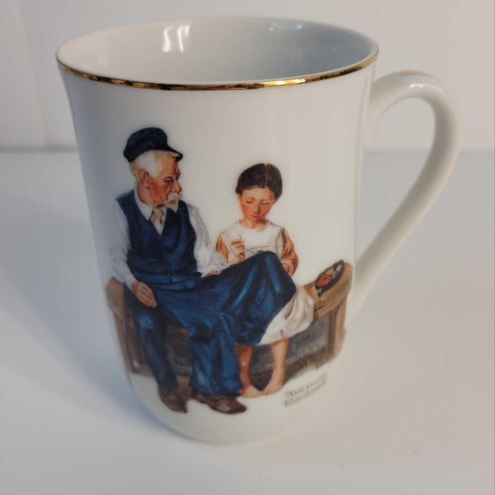Norman Rockwell "The Lighthouse Keeper's Daughter" vintage mug